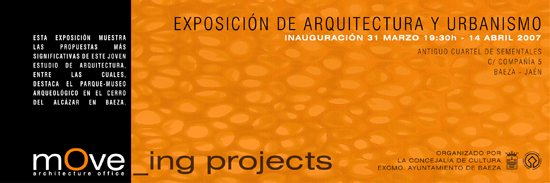 "move","move-archlab","mOve architecture laboratory","ricardo montoro coso","franca alexandra sonntag",exposicion arquitectura baeza jaen
